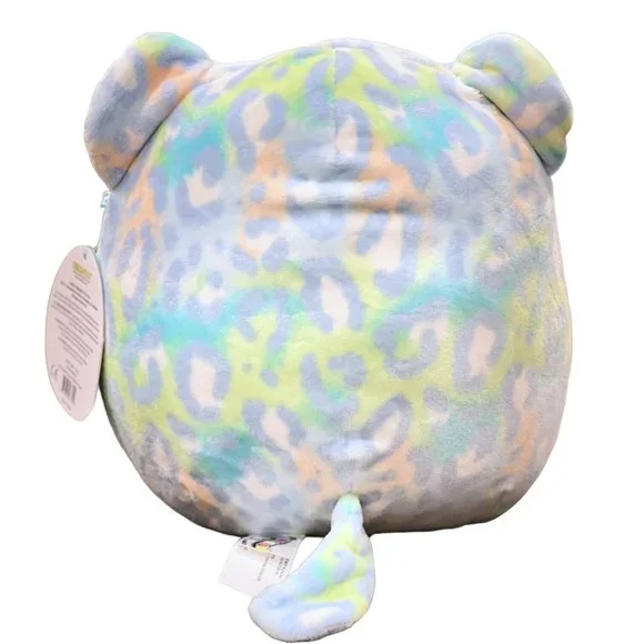 Squishmallows Lindsay the Leopard Cheetah 8” Colorful Kellytoy Plush NWT Kids - Picture 7 of 10